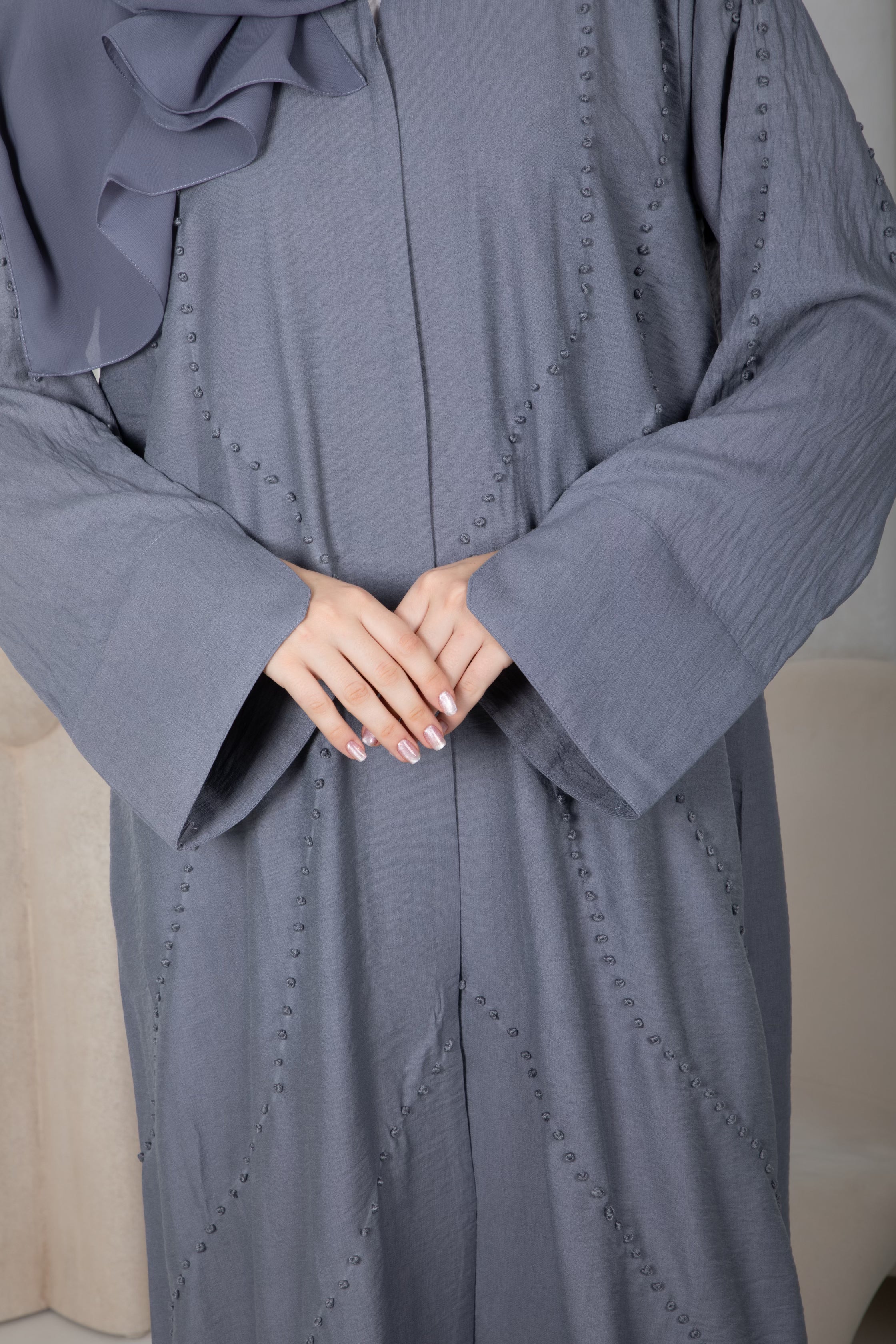 Slate Grey Abaya