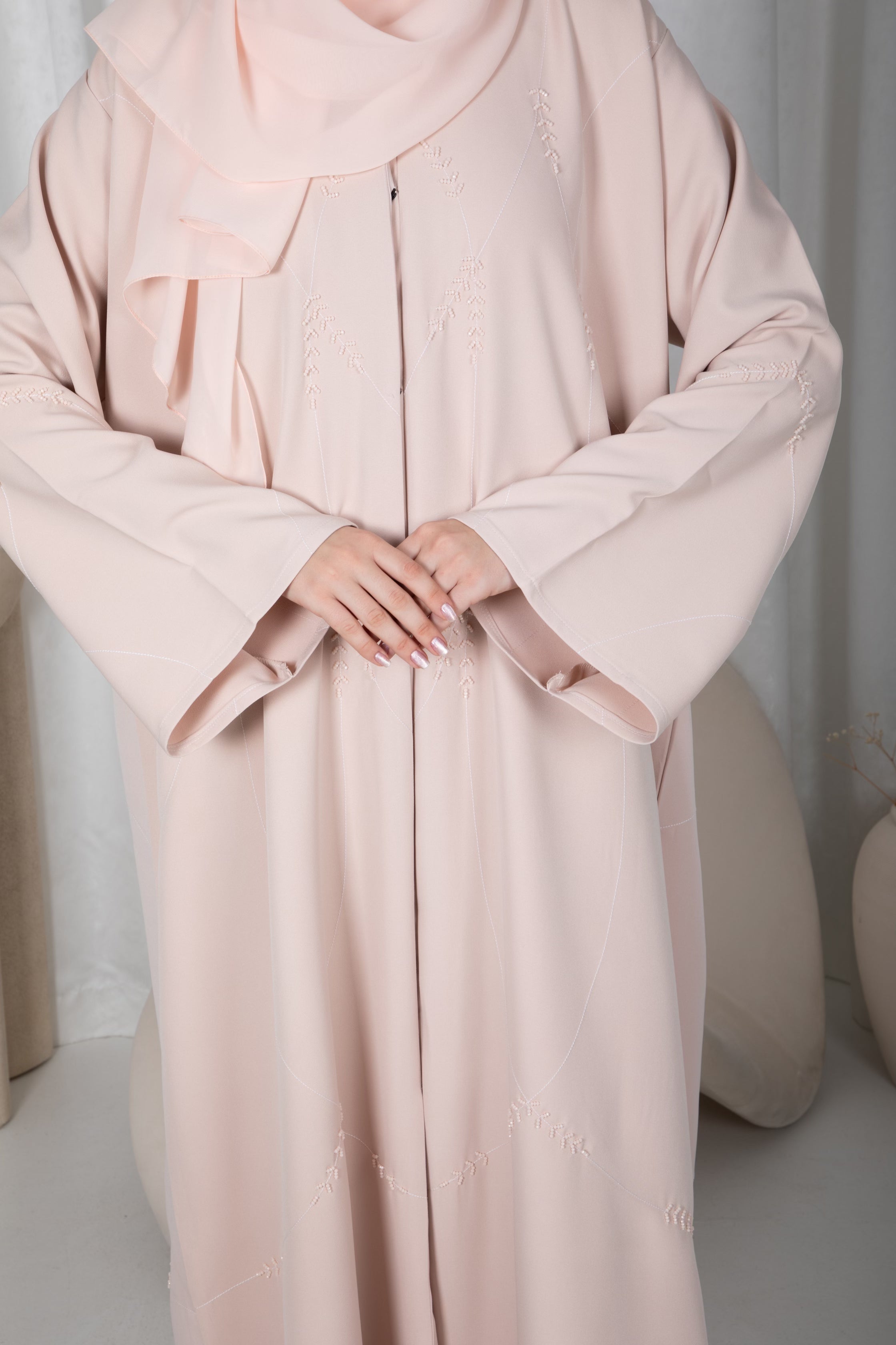 Rose Quartz Elegance Abaya